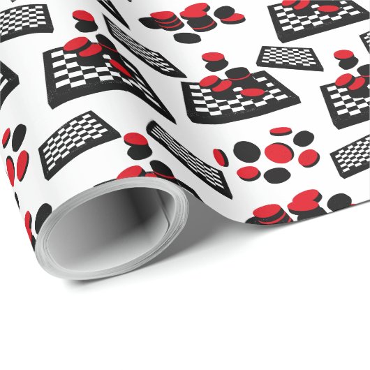 Schachbrett Wrapping Paper Geschenkpapier (Rolleneckpunkt)