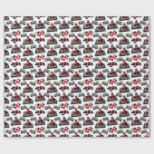 Schachbrett Wrapping Paper Geschenkpapier (Flach)