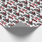 Schachbrett Wrapping Paper Geschenkpapier (Ecke)