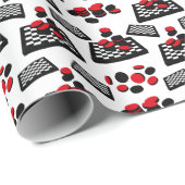 Schachbrett Wrapping Paper Geschenkpapier (Rolleneckpunkt)