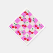 Schachbretter auf rosafarbenen Karton Serviette (Ecke)