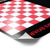 SCHACHBRETTER-BOARD FOTODRUCK (Ecke)