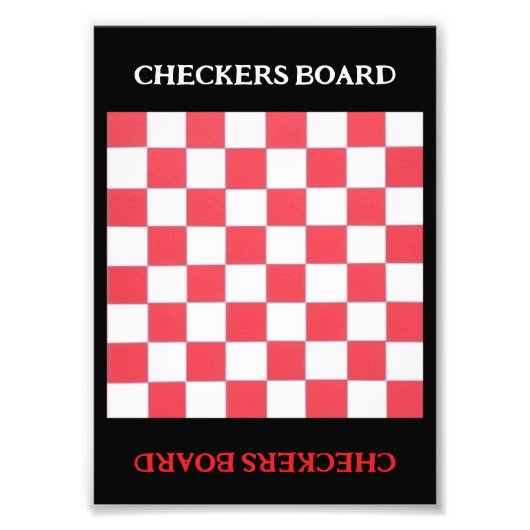 SCHACHBRETTER-BOARD FOTODRUCK (Vorne)