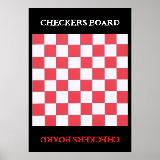SCHACHBRETTER-BOARD POSTER (Vorne)