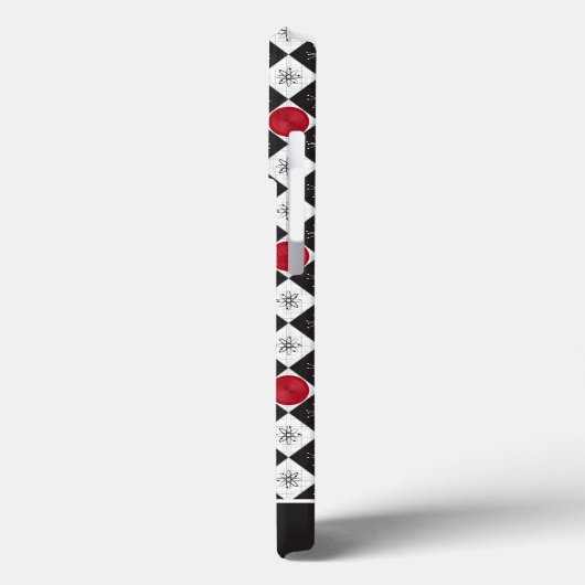 Schachbretter des Atomalters Case-Mate iPhone Hülle (Rückseite / Links)