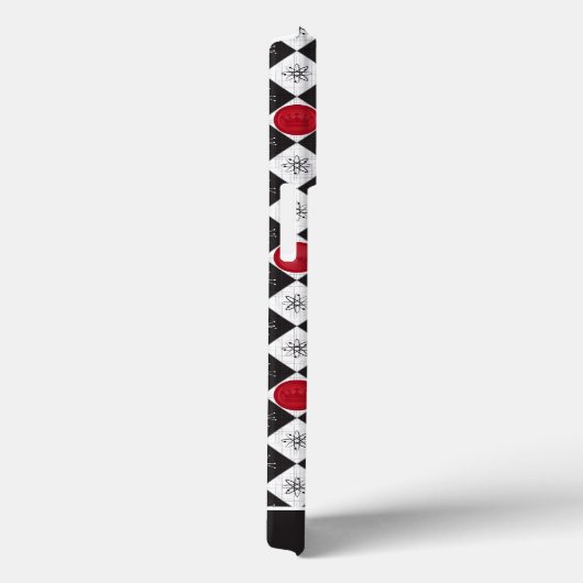 Schachbretter des Atomalters Case-Mate iPhone Hülle (Rückseite / Rechts)