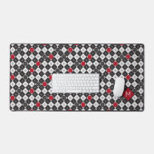 Schachbretter des Atomalters Schreibtischunterlage (Tastatur & Maus)