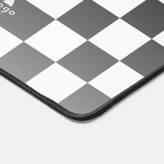 Schachbretter für das Logo "Grau & weiß" für Unter Schreibtischunterlage (Ecke)