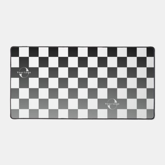 Schachbretter für das Logo "Grau & weiß" für Unter Schreibtischunterlage (Vorderseite)