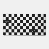Schachbretter für das Schwarz-Weiß-Firmenlogo Schreibtischunterlage (Vorderseite)