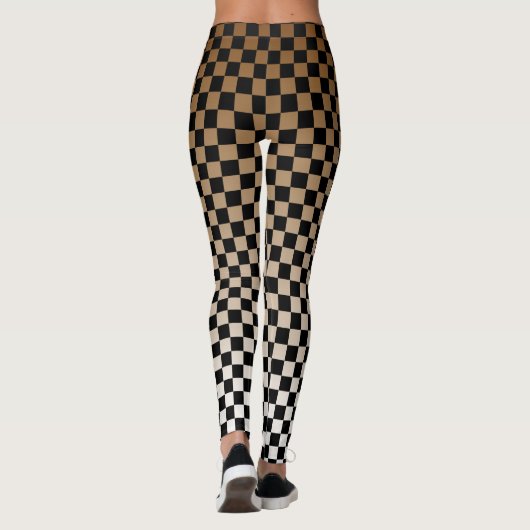 Schachbretter Leggings (Rückseite)