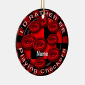 Schachbretter-Ornament statt spielen Keramik Ornament (Rechts)