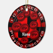 Schachbretter-Ornament statt spielen Keramik Ornament (Links)