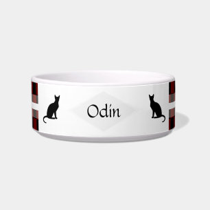 Schachbretter personalisierbare Cat Food Bowl Napf