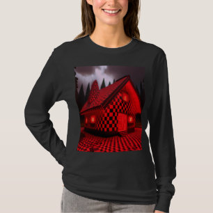 Schachbretter & Punkte-Hütte T-Shirt