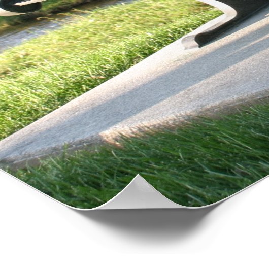 Schachbretter spielen poster (Ecke)