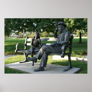 Schachbretter spielen poster