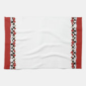 Schachbretter und Beeren Geschirrtuch (Horizontal)