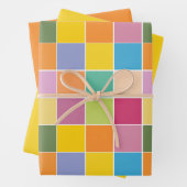 Schachbretter zum Umblättern von Papierblättern in Geschenkpapier Set (Beispiel)