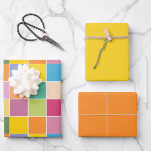 Schachbretter zum Umblättern von Papierblättern in Geschenkpapier Set