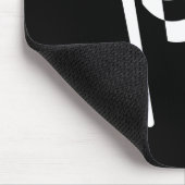 Schachbrettflagge-Piktogramm-Mauspad Mousepad (Ecke)