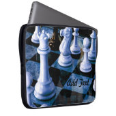Schachbrettkönig personalisieren laptopschutzhülle (Vorne Rechts)