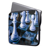 Schachbrettkönig personalisieren laptopschutzhülle (Vorderseite Links)
