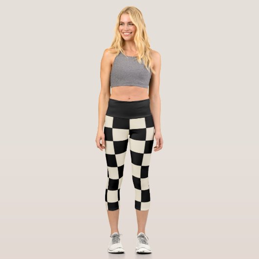 Schachbrettlecapcnm Capri Leggings (Vorderseite)
