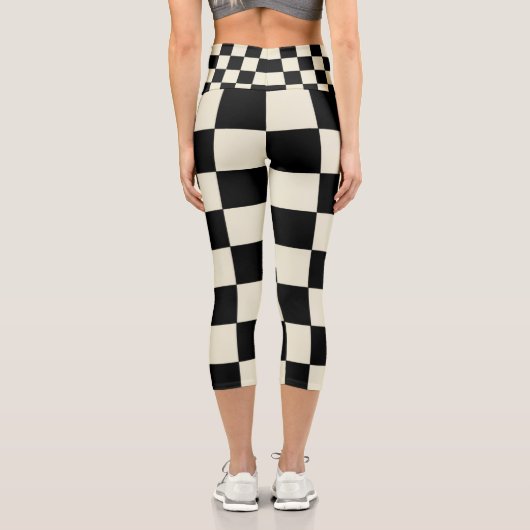 Schachbrettlecapcnm Capri Leggings (Rückseite)