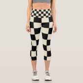 Schachbrettlecapcnm Capri Leggings (Vorderseite)