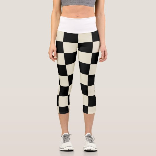 Schachbrettlecapcnm Capri Leggings (Vorderseite)