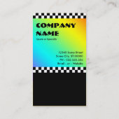 Schachbrettloyalitätskarte des bräunenden Salons Treuekarte (Rückseite)