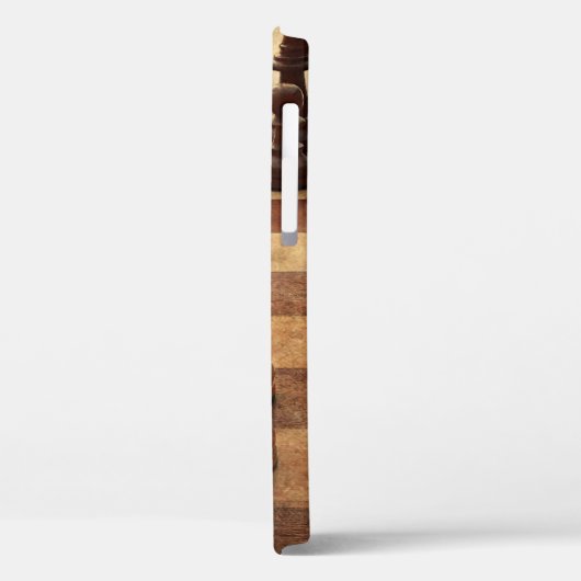 Schachbrettmakro Case-Mate iPhone Hülle (Rückseite / Links)