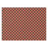 Schachbrettmuster aus Glut und Asche Tischdecke (Vorderseite (Horizontal))