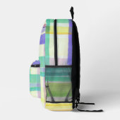 Schachbrettmuster Bedruckter Rucksack (Rechts)