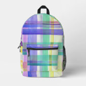 Schachbrettmuster Bedruckter Rucksack (Vorderseite)