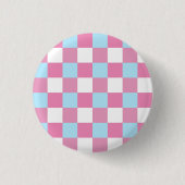 Schachbrettmuster Button (Vorderseite)