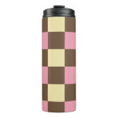 Schachbrettmuster der neapolitanischen Eiscreme Thermosbecher (Vorderseite)