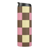 Schachbrettmuster der neapolitanischen Eiscreme Thermosbecher (Nach rechts gedreht)