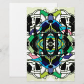 Schachbrettmuster Design Briefpapier (Vorne/Hinten)