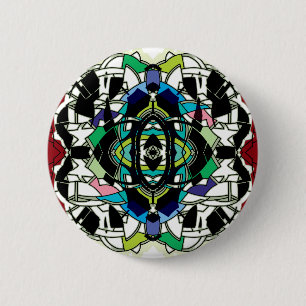 Schachbrettmuster Design Button