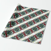 Schachbrettmuster Design Geschenkpapier (Ungerollt)