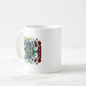 Schachbrettmuster Design Kaffeetasse (Vorderseite Links)