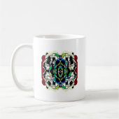 Schachbrettmuster Design Kaffeetasse (Links)