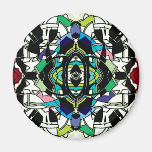 Schachbrettmuster Design Magnet