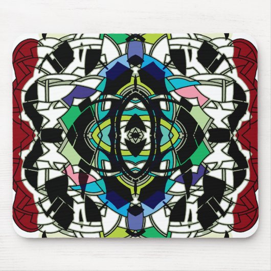 Schachbrettmuster Design Mousepad (Vorne)