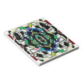 Schachbrettmuster Design Notizblock (angewinkelt)