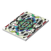 Schachbrettmuster Design Notizblock (Rotiert)