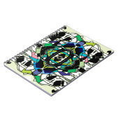 Schachbrettmuster Design Notizblock (Linke Seite)