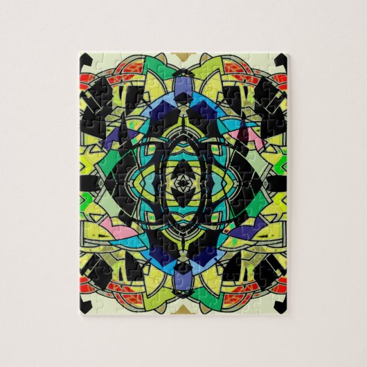 Schachbrettmuster Design Puzzle (Vertikal)